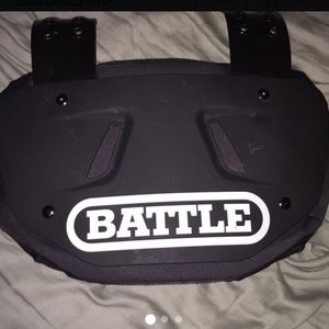 I am selling a football back plate matte black